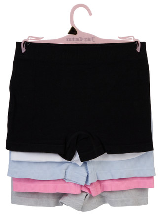 Thumbnail 2: Juicy Couture Women's 5 Pk Seamless Boyshort Panties 