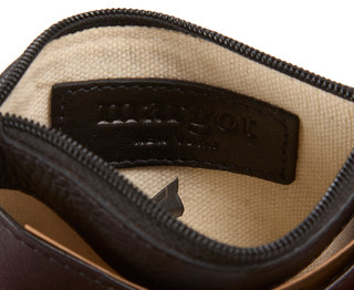 Thumbnail 2: MARGOT Leather Kate Card Case Key Ring with Zippered Coin Pouch 