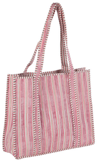 Thumbnail 2: Haute Dreamz Quilted Stripe Tote  