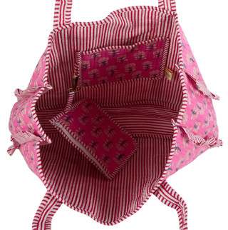 Thumbnail 3: Haute Dreamz Jaipur Booti Frilly Floral Tote 