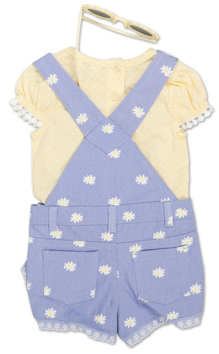 Thumbnail 2: Little Lass Baby Girls 3 Pc Shorts Set 