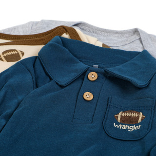 Thumbnail 2: Wrangler Baby Boys 3 Pk Creepers 