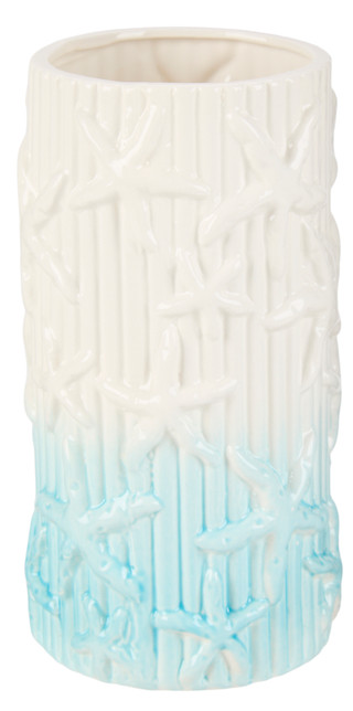 Thumbnail 1: Bluestone Decor 8.5 in Coastal Ceramic Vase  