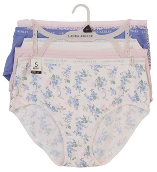 Thumbnail 1: Laura Ashley Women's 5 Pk Brief Panties  