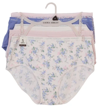 Thumbnail 1: Laura Ashley Women's 5 Pk Brief Panties  