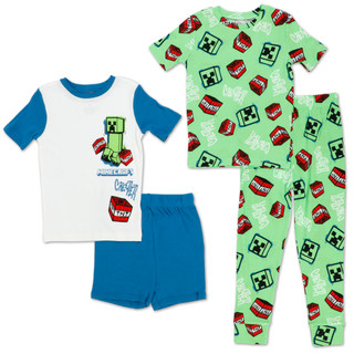Thumbnail 1: Minecraft Boys 4 Pc Pajama Pants Set 
