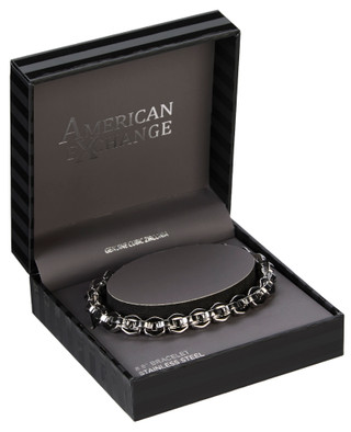 Thumbnail 1: AMERICAN EXCHANGE Men's Stainless Steel 8.5 in Bracelet  