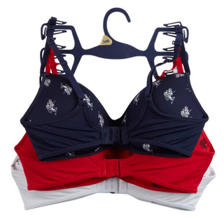 Thumbnail 2: U.S. Polo Assn Women's 3 Pk Wire Free Bras  