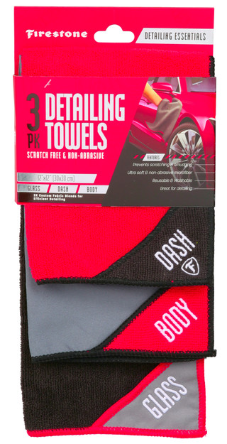 Thumbnail 1: Firestone 3 Pk Detailing Towels  