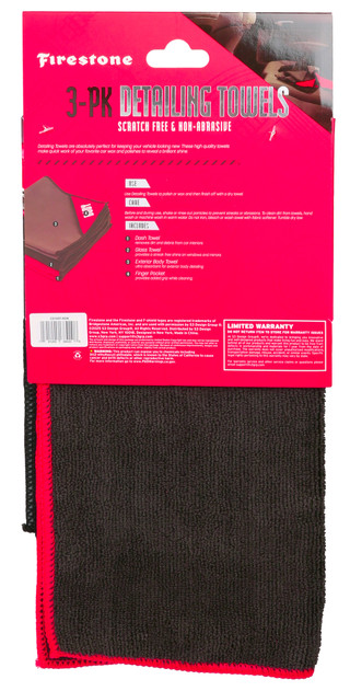 Thumbnail 2: Firestone 3 Pk Detailing Towels  