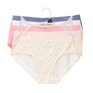 Thumbnail 1: Laura Ashley Women's 5 Pk Laser Cut Brief Panties  