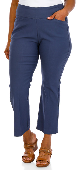 Thumbnail 1: Counterparts Women's Solid Pull On Ankle Pants  