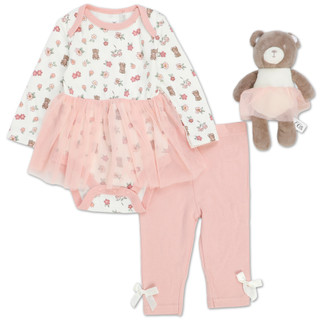 Thumbnail 1: DREAMGRO Baby Girls 3 Pc Pants Set 