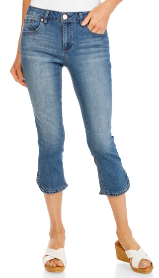 Thumbnail 1: 1822 Women's Heritage Crop Denim Capris  