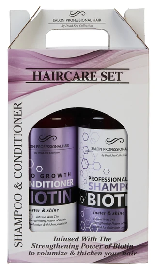 Thumbnail 1: Dead Sea Collection 2 Pc Biotin Shampoo & Conditioner Set  