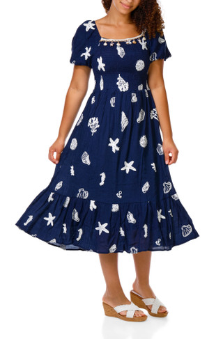 Thumbnail 1: Ana & Rose Women's Embroidered Coastal Dress  