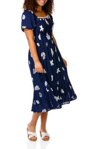 Thumbnail 3: Ana & Rose Women's Embroidered Coastal Dress  