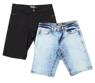 Thumbnail 1: True Indigo Boys 2 Pk Denim Shorts  