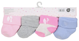 Thumbnail 2: Capelli New York Baby Girls 8 Pk Knit Cuff Critters Kawaii Socks 