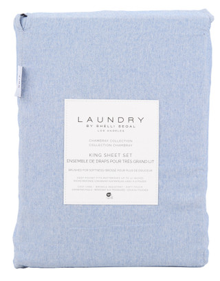 Thumbnail 1: LAUNDRY BY SHELLI SEGAL 4 Pc Brushed King Sheet Set 