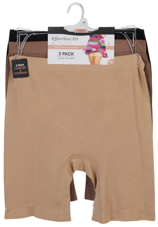 Thumbnail 1: Underwhere Women's 3 Pk Seamless Shapewear Shorts 