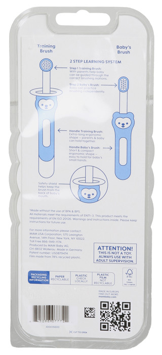 Thumbnail 2: MAM 2 Pk Learn To Brush Set  