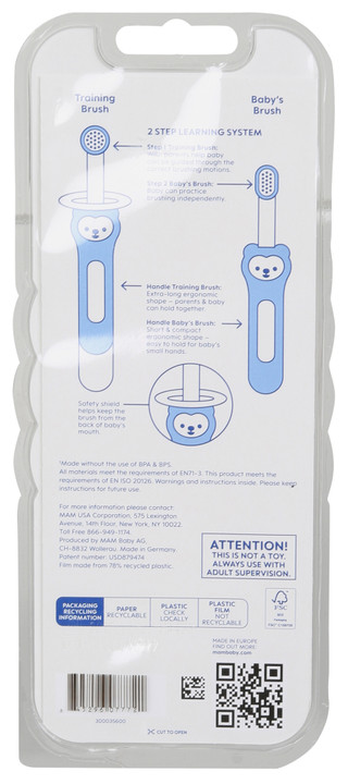 Thumbnail 2: MAM 2 Pk Learn To Brush Set  
