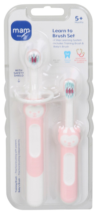 Thumbnail 1: MAM 2 Pk Learn To Brush Set  