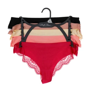 Thumbnail 1: Marilyn Monroe Women's 5 Pk Lace Trim Panties  