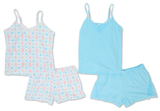 Thumbnail 1: FLORA NIKROOZ Women's 4 Pc Sleepwear Shorts Set  