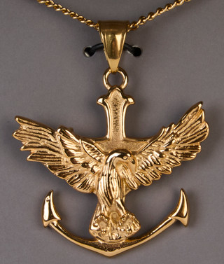 Thumbnail 3: AMERICAN EXCHANGE Stainless Steel Eagle Pendant Necklace  