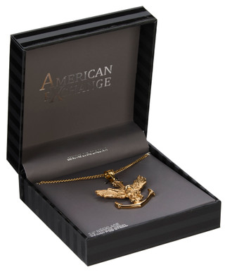 Thumbnail 1: AMERICAN EXCHANGE Stainless Steel Eagle Pendant Necklace  
