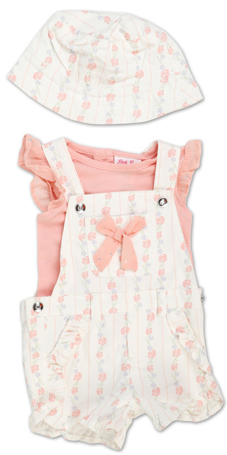Thumbnail 1: Little Lass Baby Girls 3 Pc Shorts Set 