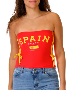 Thumbnail 1: Derek Heart Juniors Graphic Tube Top 