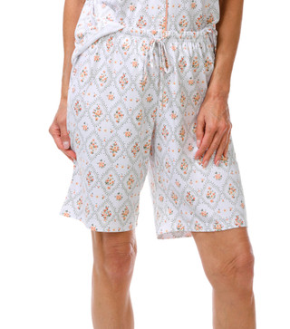 Thumbnail 3: Laura Ashley Women's 2 Pc Oh So Soft Pajama Shorts Set 