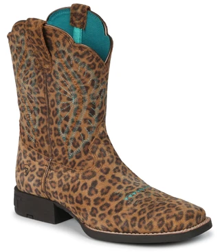 Thumbnail 1: ARIAT Girls Leopard Print Boots 