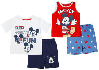 Thumbnail 1: Disney Toddler Boys 4 Pc Shorts Set 