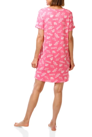 Thumbnail 2: Derek Heart Juniors Heart Print Sleep Shirt 