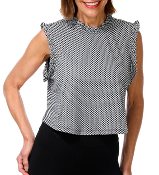 Thumbnail 1: DRA Women's Checkered Knit Top  