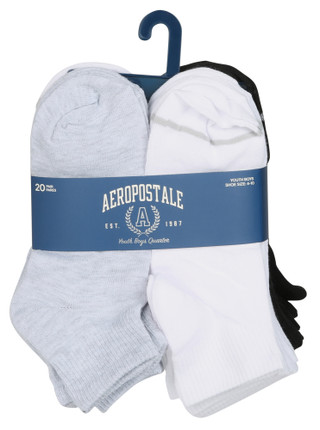 Thumbnail 1: Aeropostale Boys 20 Pk Quarter Socks 
