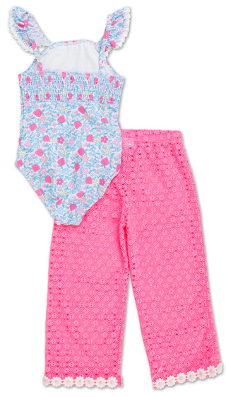 Thumbnail 2: B TWEEN Little Girls 2 Pc Swimsuit & Pant Coverups 
