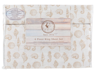 Thumbnail 1: Panama Jack King Size 6 Pc Sheets Set  