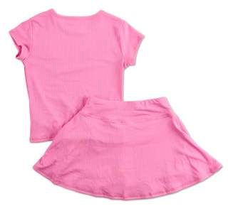 Thumbnail 2: New Balance Little Girls Active 2 Pc Skirt Set 