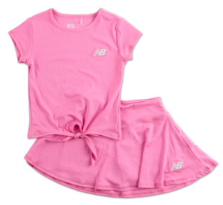 Thumbnail 1: New Balance Little Girls Active 2 Pc Skirt Set 