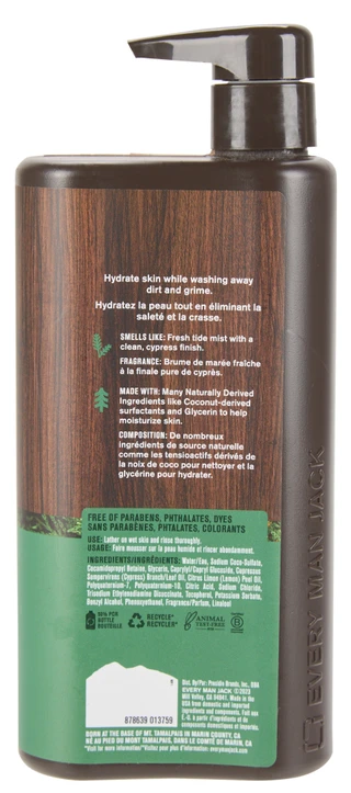 Thumbnail 3: EVERY MAN JACK 24 oz Pacific Cypress Body Wash 