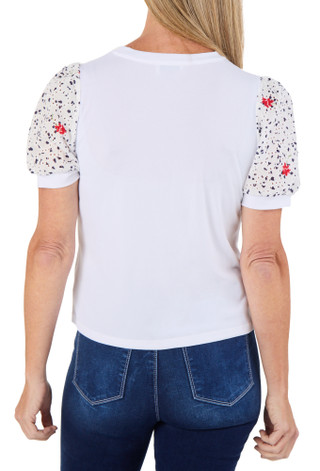 Thumbnail 3: Cece Women's Eyelet Sleeve Top  