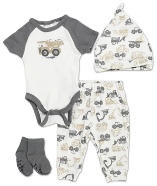 Thumbnail 1: Wrangler Baby Boys 4 Pc Pajama Pants Set  