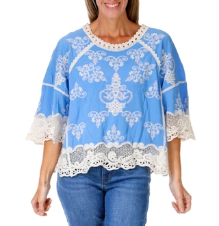 Thumbnail 1: Democracy Women's Embroidered Top 