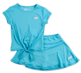 Thumbnail 1: New Balance Little Girls 2 Pc Skort Set  