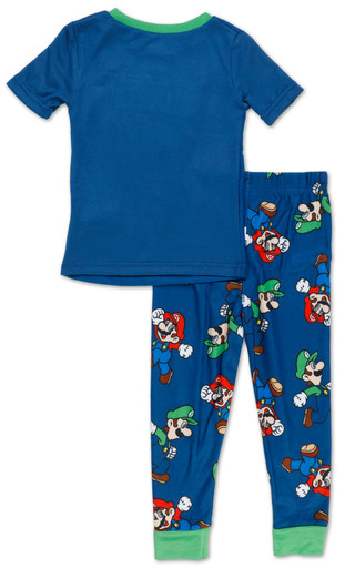 Thumbnail 2: MARIO BROTHERS Boys 2 Pc Pajama Pants Set 